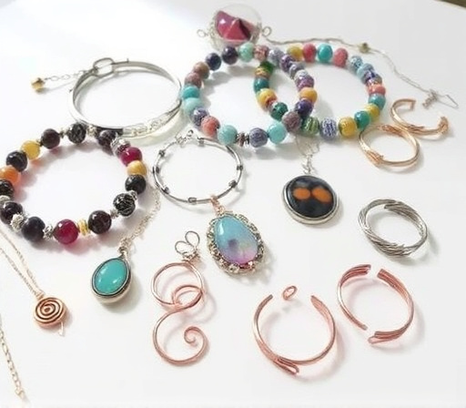 Collection of handmade jewelry pieces